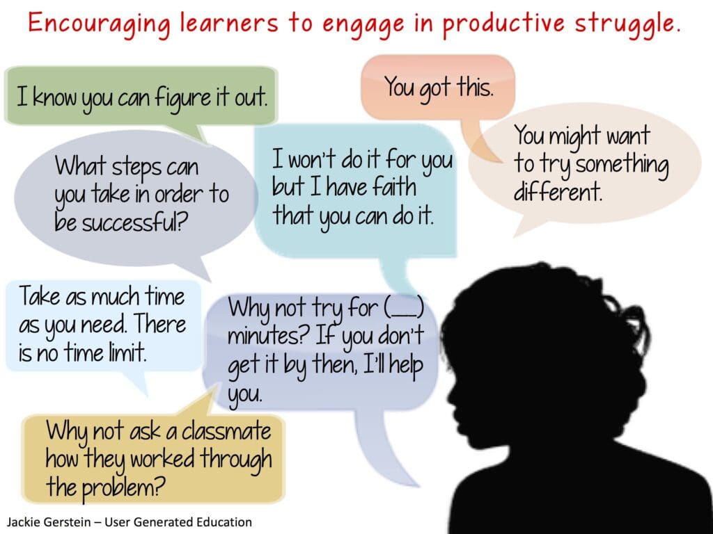 Encouraging Learners Productive Struggle Image